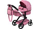 Kombi-Puppenwagen BAYER "Xeo, rosa", rosa, Puppenwagen, KinderB:37cm H:73cm T:68cm, Kunststoff, Metall, Stoff, B:37cm H:73cm T:68cm