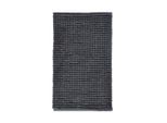 Aquanova Badteppich Axel, Graphit, Textil, Uni, rechteckig, 60x100 cm, für Fußbodenheizung geeignet, rutschfest, Badtextilien, Badematten
