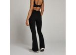 MP Damen Tempo Schlag-Leggings mit geraffter Vorderseite – Schwarz - XS