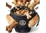 HUND IST KÖNIG kompakter Hunde Futterbeutel, robuste Leckerlitasche fürs Training & Gassigehen