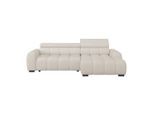 Möbelix , Creme , Textil , Ottomane rechts, L-Form , 285x168 cm , Stoffauswahl, Rücken echt, elektrischer Sitzvorzug , Wohnzimmer, Sofas & Couches, Wohnlandschaften, Ecksofas