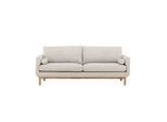 Livetastic , Beige , Holz, Textil , Kautschukholz , Füllung: Polyetherschaumkern , 214x90x88 cm ,