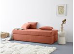 Polsterliege MAINTAL "Diana", orange (terra), B:93cm L:203cm, Komplettbetten