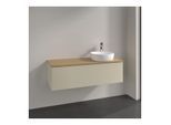 Villeroy und Boch Antao Waschtisch-Unterschrank L34051HJ 120x36x50cm, Hahnloch, Waschbeckenplattenfarbe honey oak, silk grey matt lacquer