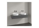 Villeroy und Boch Antao Waschtisch-Unterschrank L13050GK mit Beleuchtung, 1 Auszug, 1200 x 190 x 500 mm, Front ohne Struktur, Anthracite Matt Lacquer / Anthracite Matt Lacquer