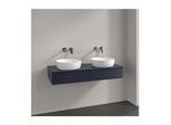 Villeroy und Boch Antao Waschtisch-Unterschrank L13110HG mit Beleuchtung, 1 Auszug, 1200 x 190 x 500 mm, Front mit Struktur, Midnight Blue Matt Lacquer / Midnight Blue Matt Lacquer