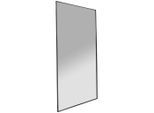 Mid.you Wandspiegel, Schwarz, Metall, Glas, Holzwerkstoff, rechteckig, 110x210x3 cm, Bsci, Spiegel, Wandspiegel