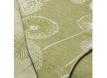 Halbleinen-Jacquard "Pusteblumen", pistazie/natur
