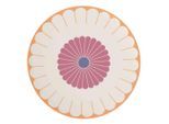 Villeroy & Boch Servierplatte Fleur Couleur, Gelb, Rosa, Weiß, Pastellblau, Keramik, Blume, rund, 2.5 cm, robust, Tischkultur & Servieren, Servierplatten