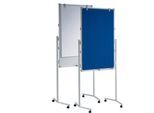 MAUL Moderationstafel MAULpro, Textil blau / Whiteboard - mit Zubehör