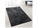 floordirekt Shaggy-Teppich Prestige Dunkelgrau