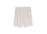 TOM TAILOR DENIM Herren TTRELAXED Shorts mit Leinenanteil, grau, Gestreift, Gr. M