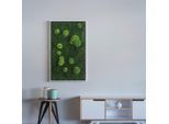 Möbelix , Grün , Naturmaterialien , rechteckig , 100x60x7 cm , einfache und schnelle Anbringung, pflegefrei – nicht gießen oder besprühen, keine Beleuchtung notwendig , Dekoration, Bilder & Rahmen, Bilder, Moosbilder