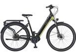E-Bike PROPHETE "Geniesser 5.0" Gr. 48, schwarz (schwarz, schwarz), Elektrofahrräder, 48cm, 28 Zoll (71,12cm), Pedelec, Elektrofahrrad für Damen und Herren