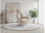 TV-Sessel SIT & MORE "TV Lazy", beige (silber), B:75cm H:113cm T:85cm, 100% Polyester, Sessel, mit Herz-Waage-Positon und 3 Motoren