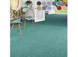 Teppichboden OTTO HOME "Fortis, Schlinge, Gesamthöhe 5 mm, Made in Netherlands", blau (petrol), B:400cm L:625cm, Kunstfaser, Teppiche, Teppichboden, meliert, Breite 400 cm, strapazierfähig, Wohnzimmer