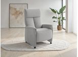 TV-Sessel SIT & MORE "Cremona Comfort", grau (silber), B:76cm H:114cm T:84cm, 98% Polyester, 2% Polyamid, Sessel, TV-Sessel, wahlweise manuell oder elektrischer Funktion mit Akku
