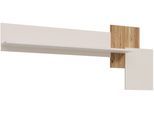 Wandboard FORTE "Oak Squere Wandboard", beige (mauvella eiche, sand), B:187,4cm H:77,6cm T:21,9cm, Holzwerkstoff, Regale, Wandboard, B/H/T 187,4/77,6/21,9 cm Beleuchtung, einfache Montage