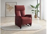 TV-Sessel SIT & MORE "Cremona Comfort", merlot, B:76cm H:119cm T:84cm, Sessel, TV-Sessel, wahlweise manuell oder elektrischer Funktion mit Akku