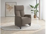 TV-Sessel SIT & MORE "Cremona Comfort", taupe, B:76cm H:110cm T:84cm, 98% Polyester, 2% Polyamid, Sessel, TV-Sessel, wahlweise manuell oder elektrischer Funktion mit Akku