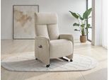 TV-Sessel SIT & MORE "Cremona Comfort", silber, B:76cm H:110cm T:84cm, 100% Polyester, Sessel, TV-Sessel, wahlweise manuell oder elektrischer Funktion mit Akku