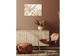 Leinwandbild QUEENCE "Chiara", beige (farbe bild(er): natur), B:60cm H:40cm T:2cm, Canvas, Holzrahmen, Bilder, Leinwandbild, Premium-Leinwandstoff, Handarbeit aus Deutschland