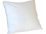 3-Kammer-Kopfkissen KBT BETTWAREN "Wellness Hybrid", weiß, B:80cm L:80cm, Bezug: 100% Baumwolle. Füllung Außenkammer: 100% Polyester, Kopfkissen, 3-Kammer-Kopfkissen, in edler Optik