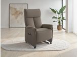 TV-Sessel SIT & MORE "Cremona Comfort", taupe, B:76cm H:114cm T:84cm, 98% Polyester, 2% Polyamid, Sessel, TV-Sessel, wahlweise manuell oder elektrischer Funktion mit Akku