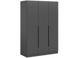 Drehtürenschrank KOPENHAGEN ca.120x181x52cm Anthrazit