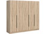 Drehtürenschrank KOPENHAGEN ca.200x181x52cm Sonoma Eiche