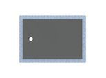 Geberit CleanFloor30 Duschfläche 551024DM1 bodeneben, mit Dichtvlies, 100 x 150 cm, graphit / matt