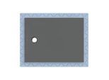 Geberit CleanFloor30 Duschfläche 551014DM1 bodeneben, mit Dichtvlies, 90 x 120 cm, graphit / matt