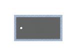 Geberit CleanFloor30 Duschfläche 551019DM1 bodeneben, mit Dichtvlies, 90 x 180 cm, graphit / matt