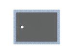 Geberit CleanFloor30 Duschfläche 551023DM1 bodeneben, mit Dichtvlies, 100 x 140 cm, graphit / matt