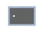 Geberit CleanFloor30 Duschfläche 551006DM1 bodeneben, mit Dichtvlies, 80 x 120 cm, graphit / matt