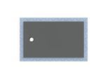 Geberit CleanFloor30 Duschfläche 551016DM1 bodeneben, mit Dichtvlies, 90 x 150 cm, graphit / matt