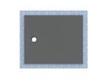 Geberit CleanFloor30 Duschfläche 551022DM1 bodeneben, mit Dichtvlies, 100 x 120 cm, graphit / matt