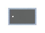Geberit CleanFloor30 Duschfläche 551017DM1 bodeneben, mit Dichtvlies, 90 x 160 cm, graphit / matt