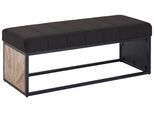 Garderobenbank ca. 105x40x40cm Textil,Anthrazit