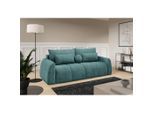 Livetastic , Petrol , Textil , Füllung: Polyurethan (Pur), Silikon,Polyurethan (Pur), Silikon,Polyurethan (Pur), Silikon , 252x93x167 cm , Made in EU ,