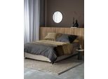 Bettwäsche IRISETTE "8430", braun (honig), B/L: 135cm x 200cm, 1 Stk., 1 Stk., Feinbiber, B/L: 80cm x 80cm, 2 Stk., Feinbiber, Obermaterial: 100% Baumwolle, Bettwäsche, Bettwäsche, moderner Klassiker mit Reißverschluss