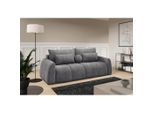 Livetastic , Grau , Textil , Füllung: Polyurethan (Pur), Silikon,Polyurethan (Pur), Silikon,Polyurethan (Pur), Silikon , 252x93x167 cm , Made in EU ,
