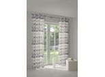 Vorhang WIRTH "Berlare", braun, B:132cm H:275cm, Jacquard, Baumwolle, Polyester, Gardinen