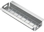 Resteschale PYRAMIS, silber (edelstahlfarben), B:11cm H:3cm, Metall, Auffangbehälter, passend für Athlos (86x50) 1 1/4B 1D