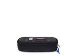 Schreibgeräteetui EASTPAK "OVAL SINGLE NBA Patch", Kinder, schwarz, Polyester, Schreibgeräteetuis, Schlampermäppchen, Schulmäppchen mit Logoschriftzug
