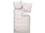 Bettwäsche JANINE "MILANO 45127 07 155x200,80x80", sand taupe, B/L: 155cm x 220cm, 1 Stk., 1 Stk., Mako-Satin, B/L: 80cm x 80cm, Mako-Satin, Obermaterial: 100% Baumwolle, Bettwäsche, Bettwäsche, mit Reißverschluss