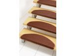 Stufenmatte DEKOWE "Mara S2", orange (terra), B:25cm H:5mm L:65cm, Sisal, Teppiche, 100% Sisal, große Farbauswahl, selbstklebend, auch als Set 15 Stück