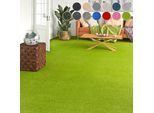 Teppichboden OTTO HOME "Zephyra, Schlinge, Gesamthöhe 8 mm, Made in Netherlands", grün (grasgrün), B:400cm L:325cm, Kunstfaser, Teppiche, Uni Farben, Breite 400 cm, strapazierfähig, Wohnzimmer, Schlafzimmer