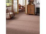 Teppichboden OTTO HOME "Ruva, Schlinge, Gesamthöhe 6 mm", braun, B:400cm L:750cm, Kunstfaser, Teppiche, strukturierte Oberfläche, Breite 400 cm, strapazierfähig, Wohnzimmer
