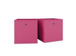 Faltbox VCM "2er Set Faltbox Klappbox Aufbewahrungsbox Boxas", pink, B:27cm T:27cm, Aufbewahrungsboxen